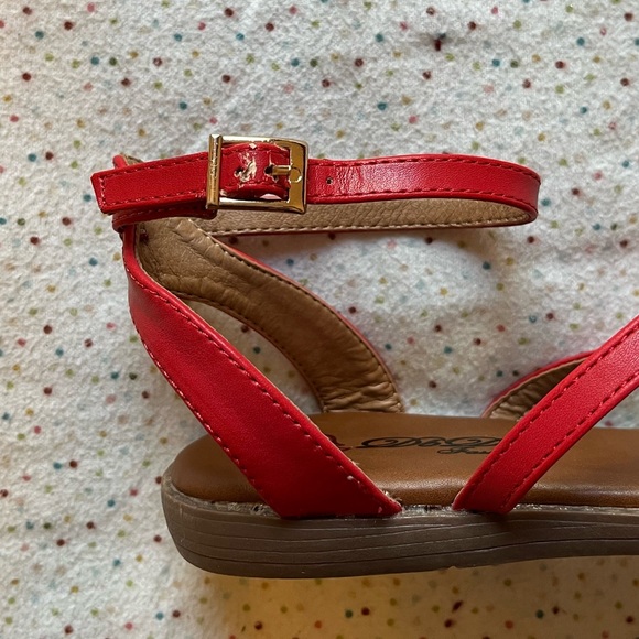 Modcloth Red Sandals sz 7.5 - Picture 6 of 7
